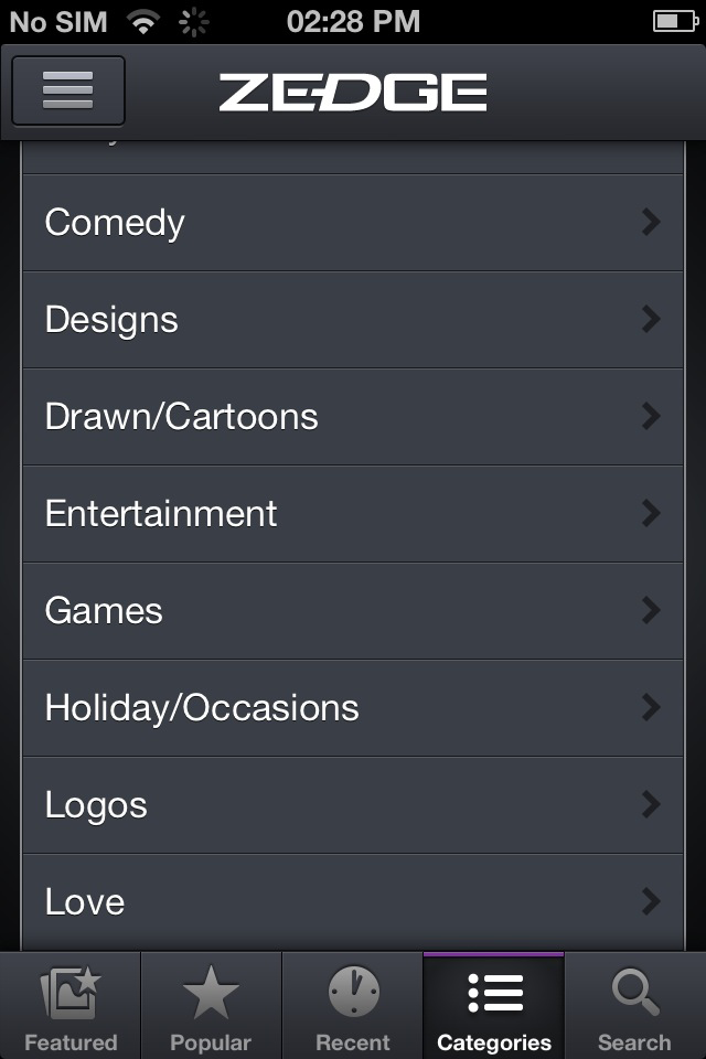 iPhone Screenshot 1